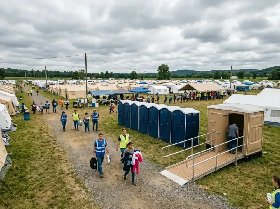 disaster-relief-camp-restrooms-010 — frequently asked questions, Dumpster & Portable Bathrooms Rental in Loveland, OH